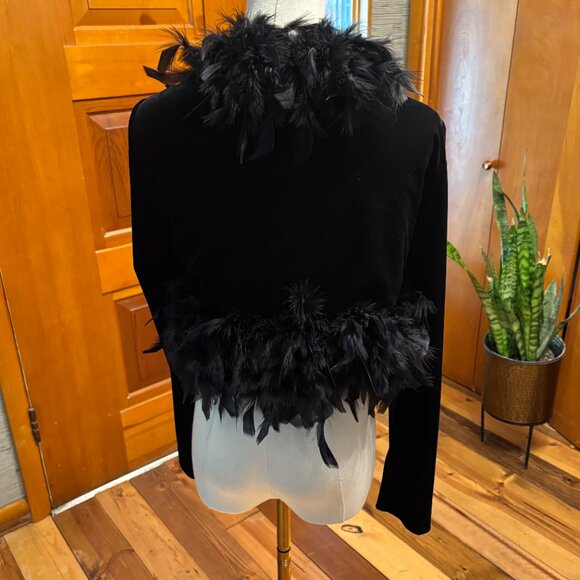 Carol Lin Boa Bodice Jacket - Picture 3 of 5